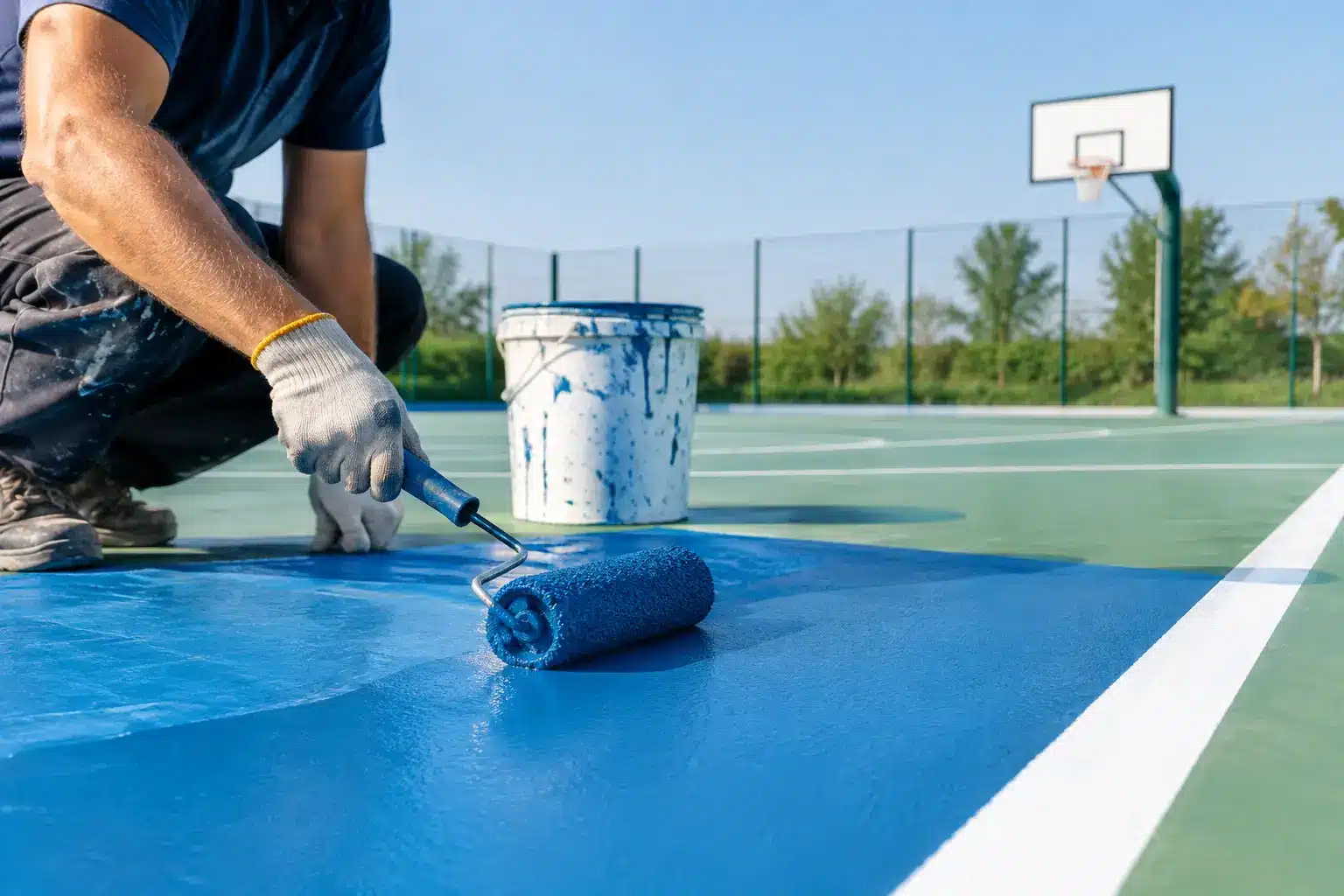 Pintura deportiva para canchas de alto uso